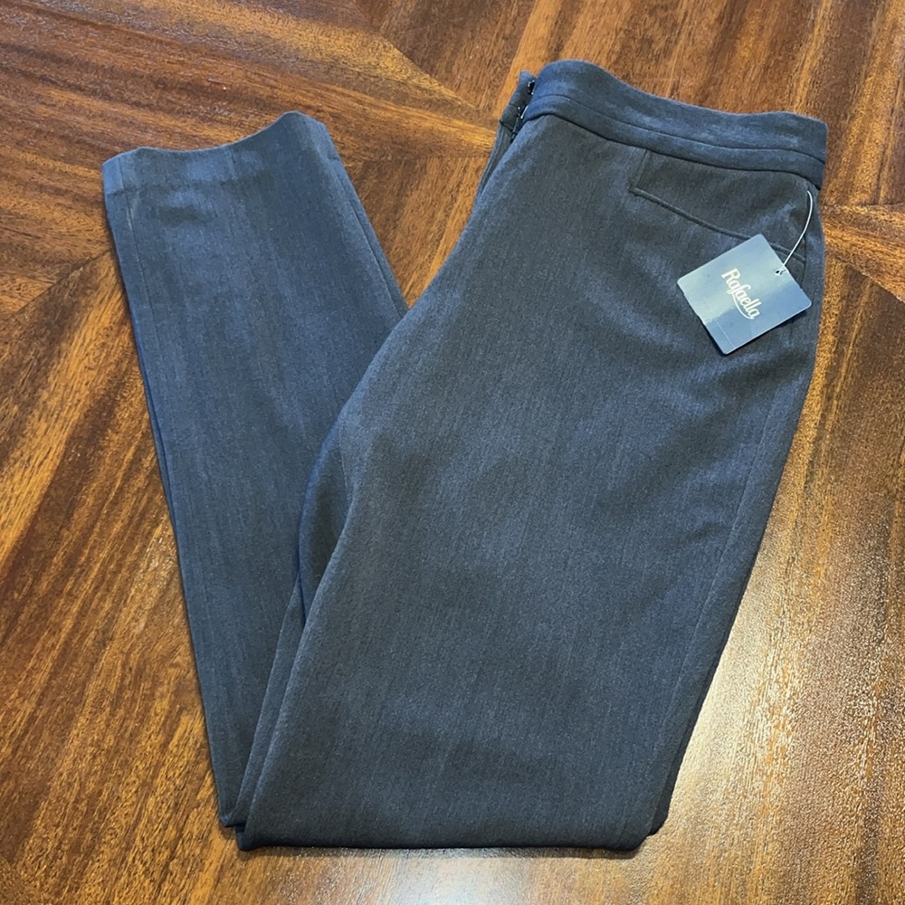 NWT RAFAELLA Gray Dress Pants Curvy Size 8